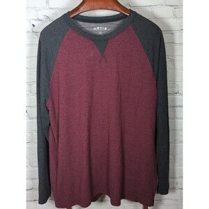 Orvis Classic Collection Mens Long Sleeve  T-Shirt  SIZE XL RED BLACK